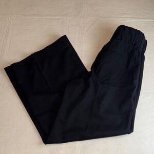 Banana Republic Petite Women's Black Wide Leg  Trouser Pant Size 00P